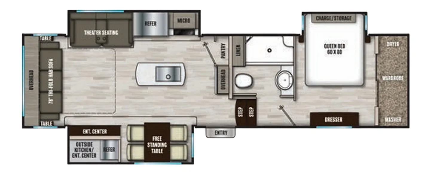 Coachmen Chaparral 298RLS floor plan