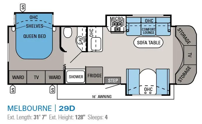 Jayco Melbourne 29D floor plan