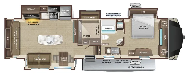 Highland Ridge Mesa Ridge 371MBH floor plan