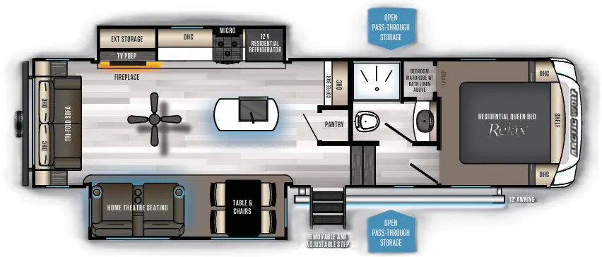 Forest River Cherokee Arctic Wolf 291RL floor plan