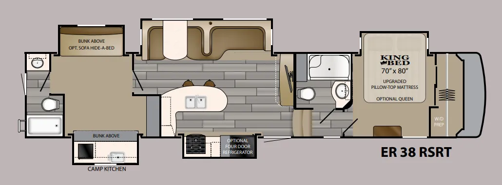 Heartland ElkRidge 38RSRT floor plan