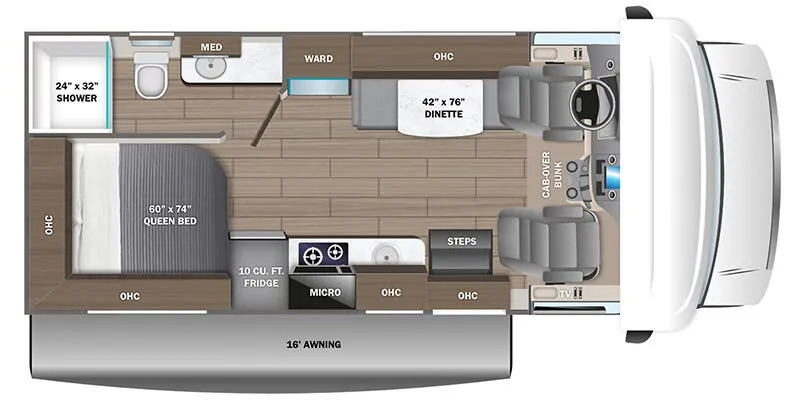 Jayco Redhawk SE 22EF floor plan