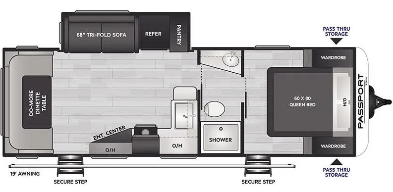 Keystone Passport SL Series 253RDWE floor plan