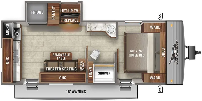 Jayco Jay Flight SLX 235RKS floor plan