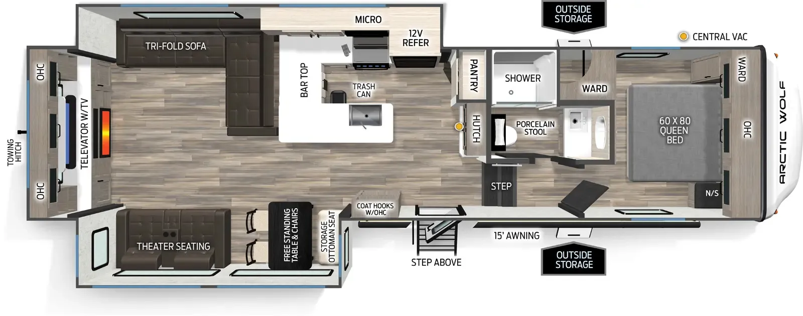 2026 Forest River Cherokee Arctic Wolf 289PANO - Floor plan