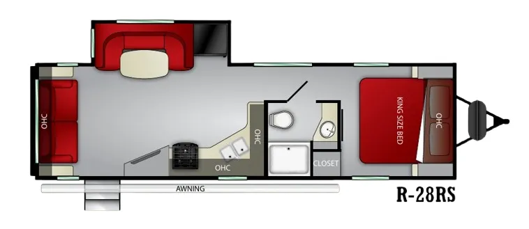 Cruiser RV Radiance 28RS floor plan