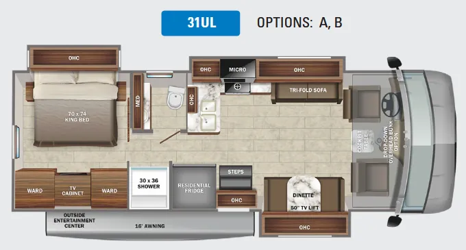 Jayco Precept 31UL floor plan
