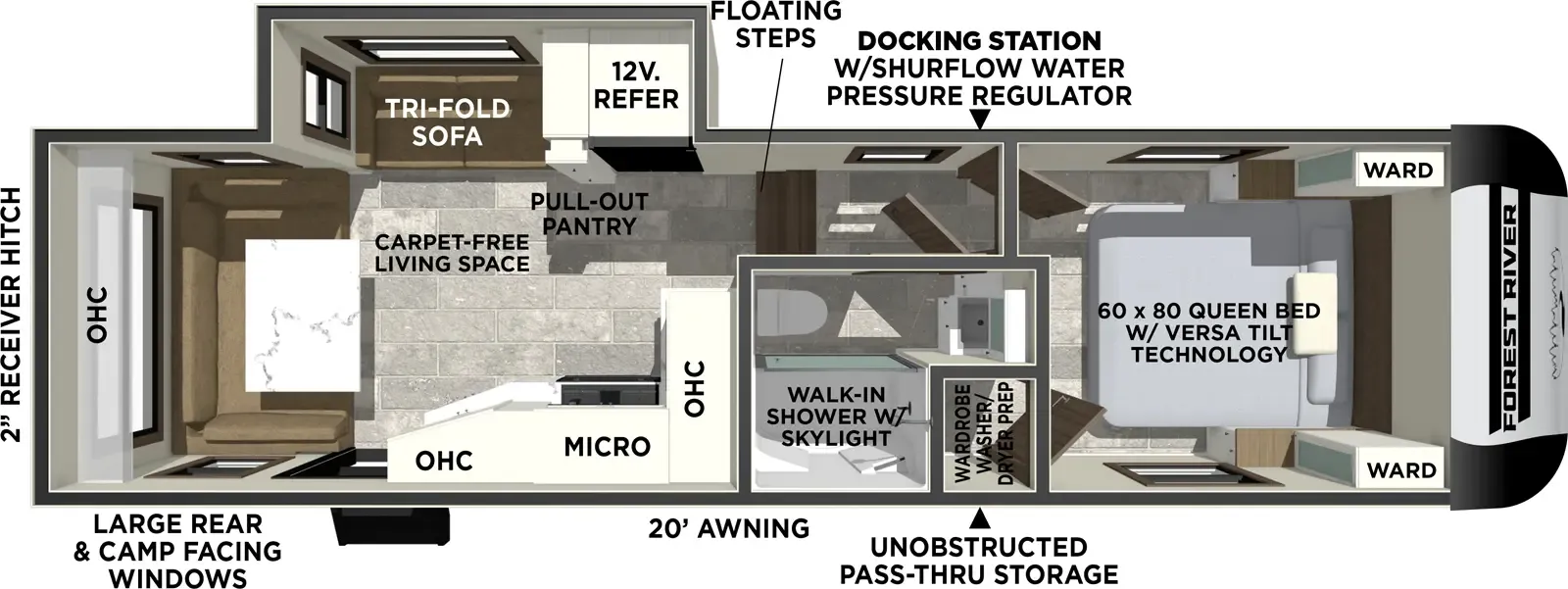 2026 Forest River Impression 242RD - Floor plan
