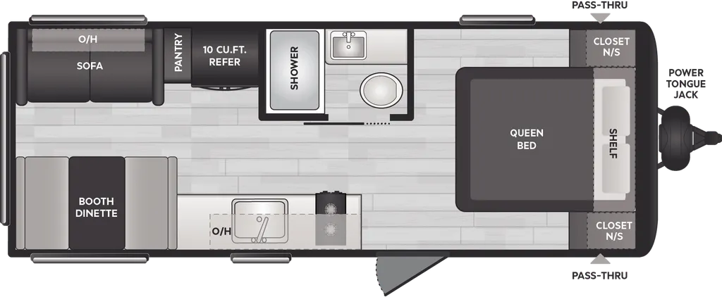 2025 Keystone Hideout Sport Double 200RL floor plan