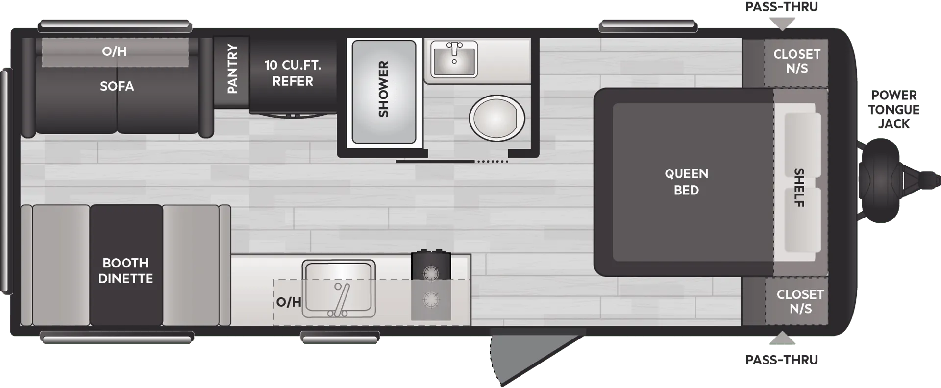 2025 Keystone Hideout Sport Double 200RL - Floor plan