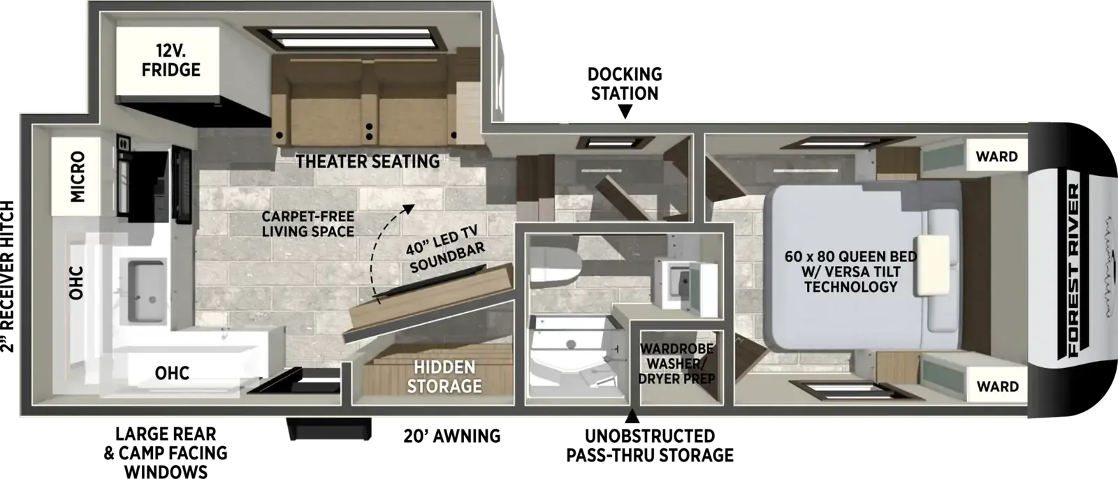 Forest River Impression 235RW floor plan