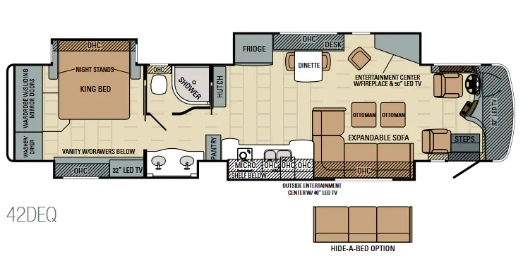 Entegra Coach Anthem 42DEQ floor plan