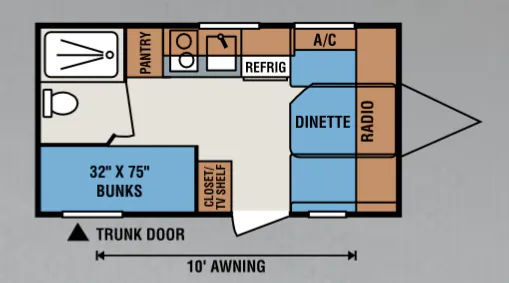 K-Z Spree Escape E16BH floor plan