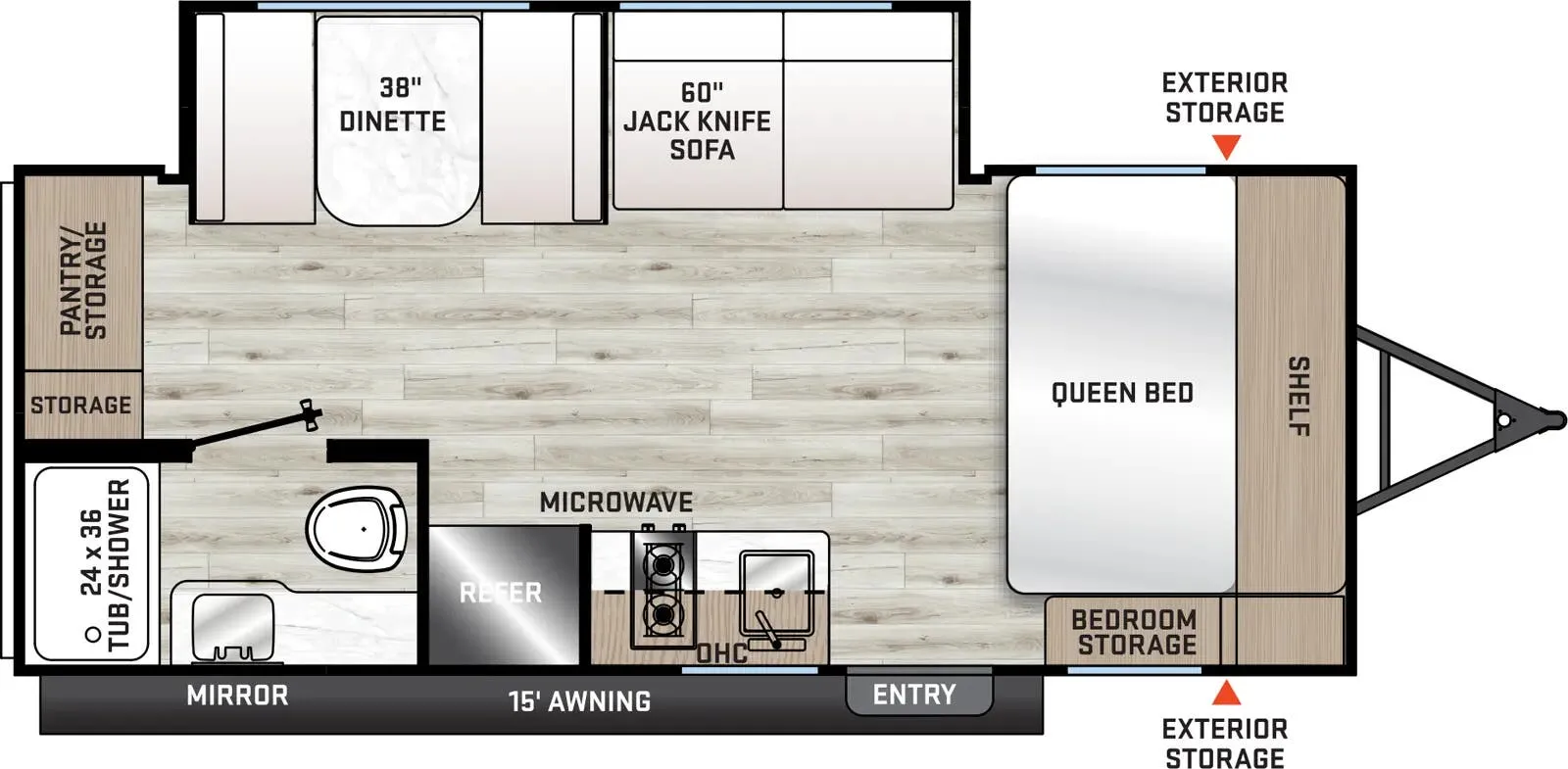 Coachmen Catalina Summit Series 7 7 184MKS floor plan