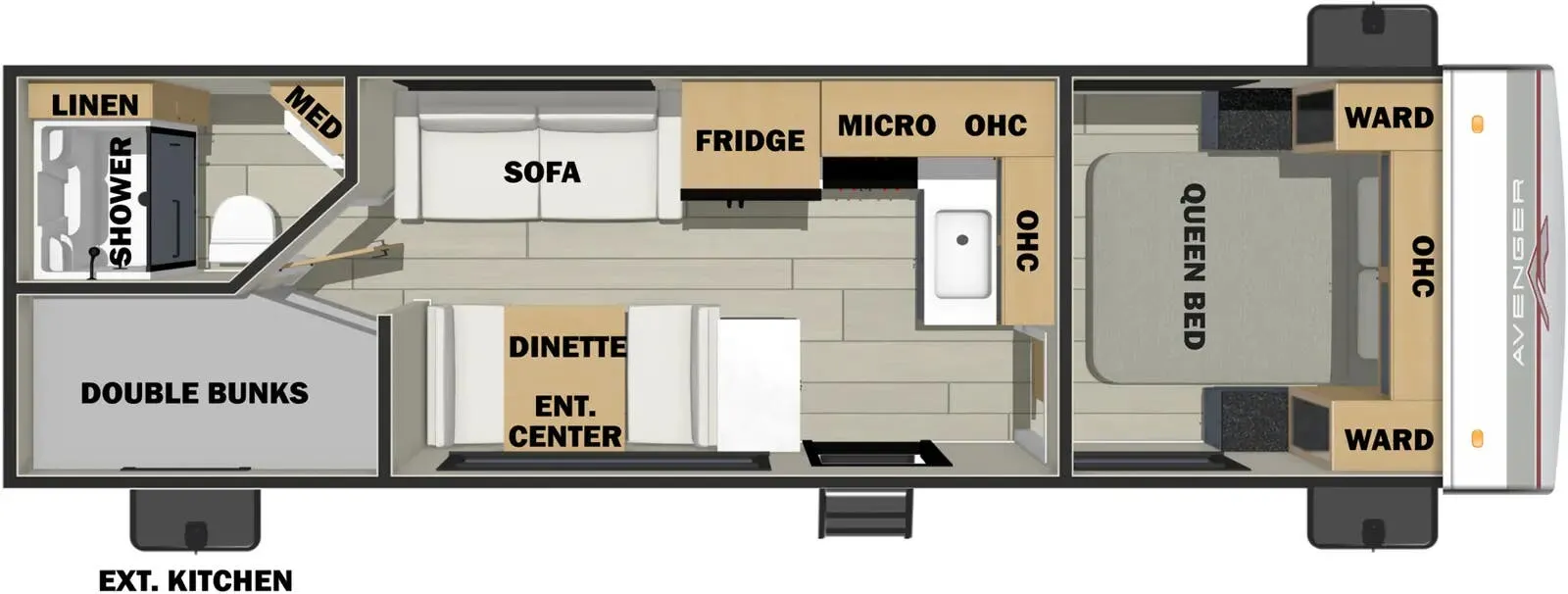 Prime Time Avenger LE 25BKLE floor plan