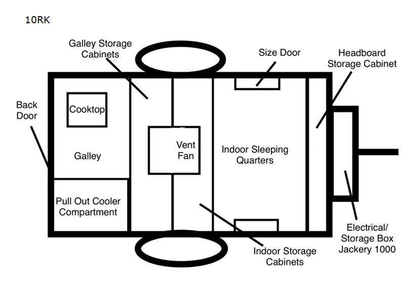 2025 Modern Buggy Trailers Little Buggy 10RK - Floor plan