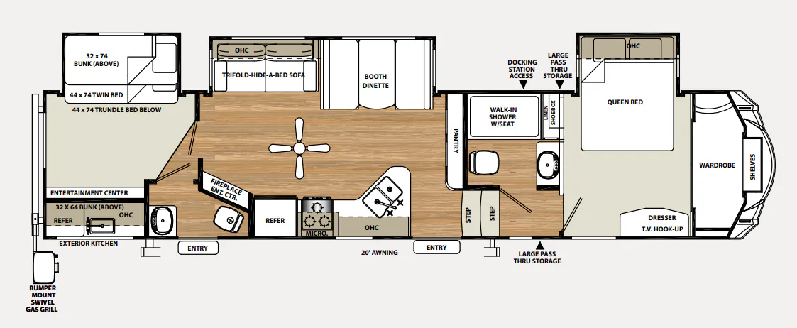 Forest River Sierra Select 357TRIP floor plan