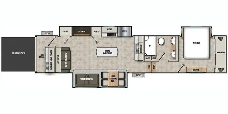 2025 Coachmen Chaparral 389DEK floor plan