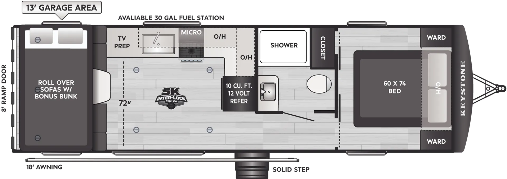 2025 Raptor Carbon 29WFO - Floor plan