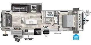 2024 Forest River Salem Hemisphere 273RL - Floor plan