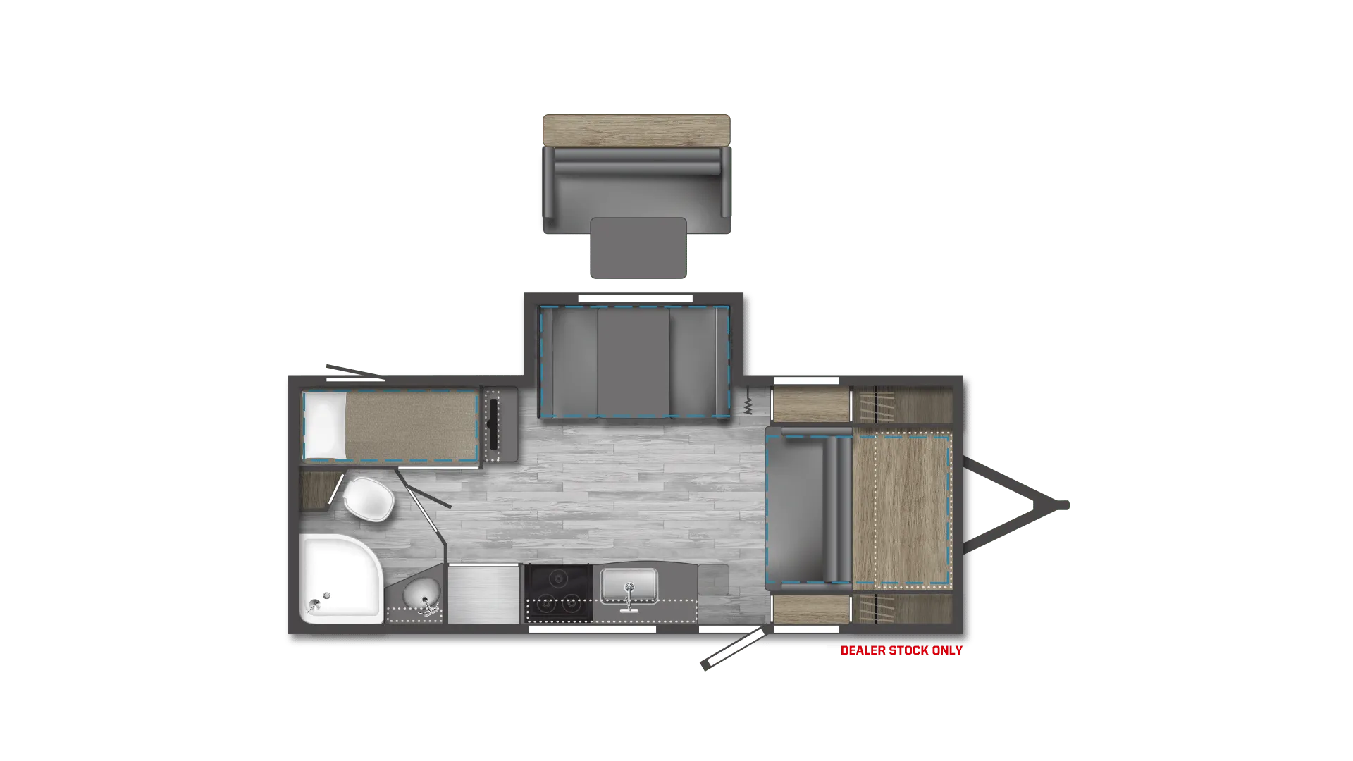 Winnebago Micro Minnie 2306BHS floor plan