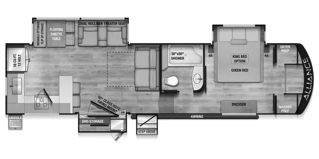 2026 Alliance RV Avenue 35RKS floor plan