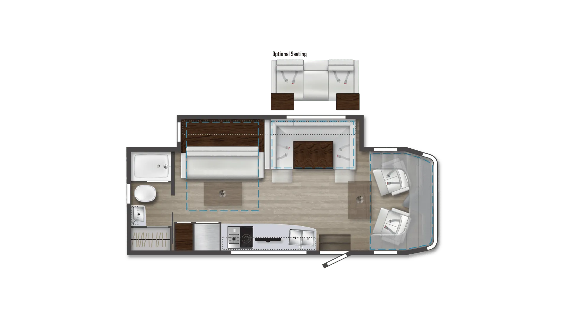 Winnebago Navion 24D floor plan