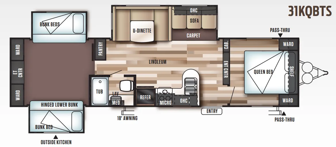 Forest River Wildwood 31KQBTS exterior