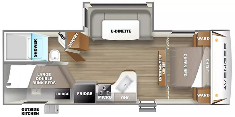 Prime Time Avenger LE 24BHSLE floor plan