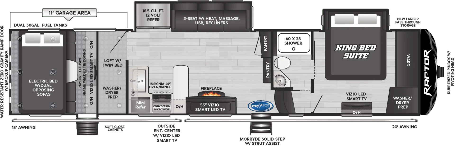 Keystone Raptor 351 floor plan