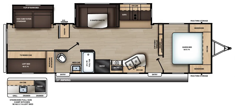 Coachmen Catalina Legacy Edition 323BHDSCK floor plan