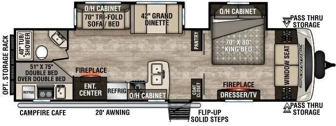 Venture RV SportTrek Touring Edition STT312VBH floor plan
