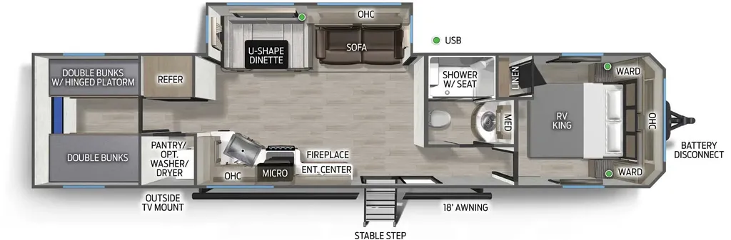 2026 Forest River Cherokee Timberwolf 39TN floor plan