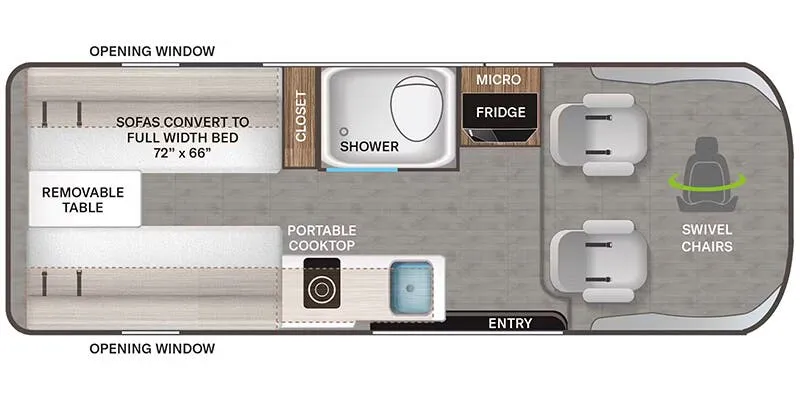 2027 Thor Motor Coach Sequence 20U floor plan