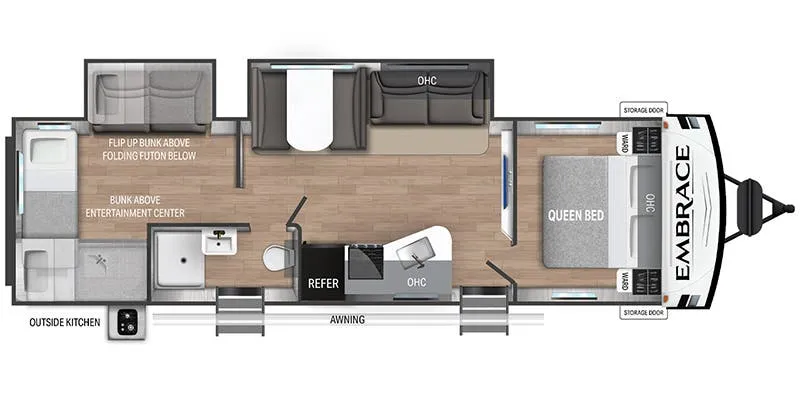 Cruiser RV Embrace EL32BH floor plan