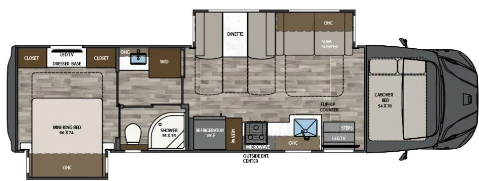 Renegade RV Valencia 36SB floor plan