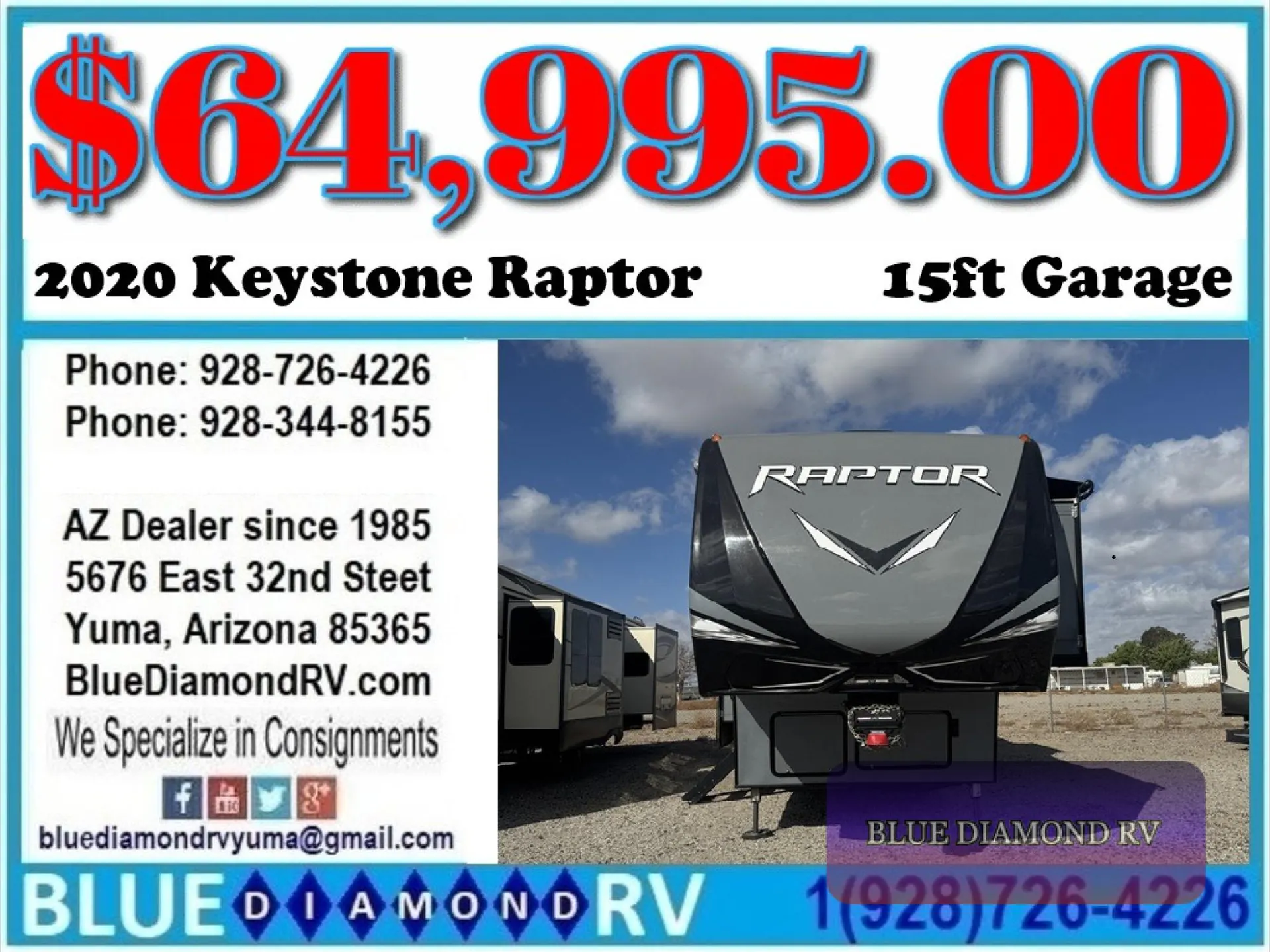 2020 Keystone Raptor 415
