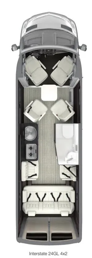 Airstream Interstate 24 24 24GL 4X2 floor plan