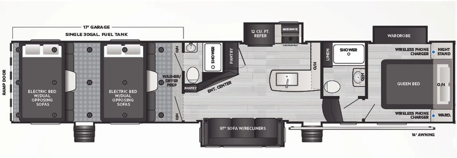 Keystone Carbon 398 floor plan