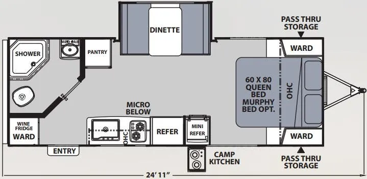 Coachmen Apex Nano 201RBS floor plan