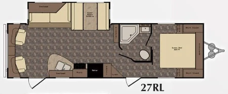 CrossRoads Zinger 27RL floor plan