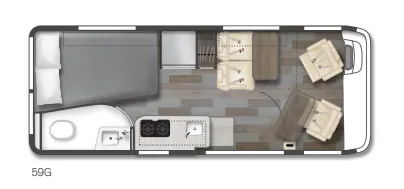 Winnebago Travato 59G floor plan