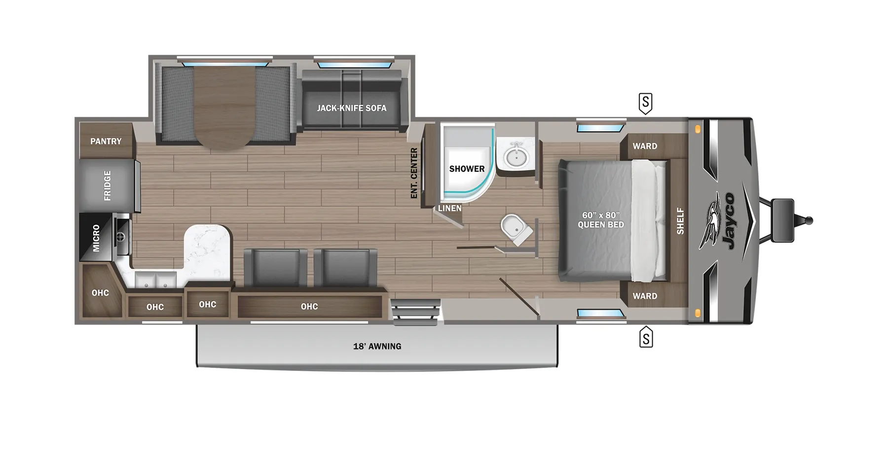 Jayco Jay Flight 280RKS floor plan