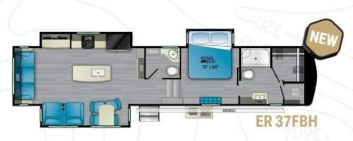 Heartland ElkRidge 37FBH floor plan
