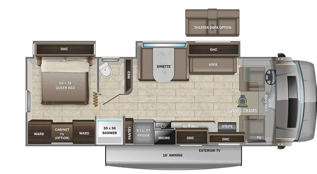 Entegra Coach Odyssey 29V floor plan