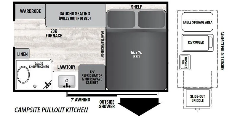 Forest River Viking 12.0TD PRO floor plan