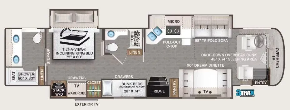 2026 Thor Motor Coach Aria 4000 floor plan