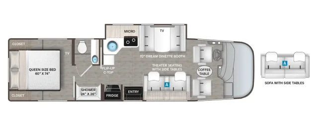 2027 Thor Motor Coach Vegas 281 - Floor plan