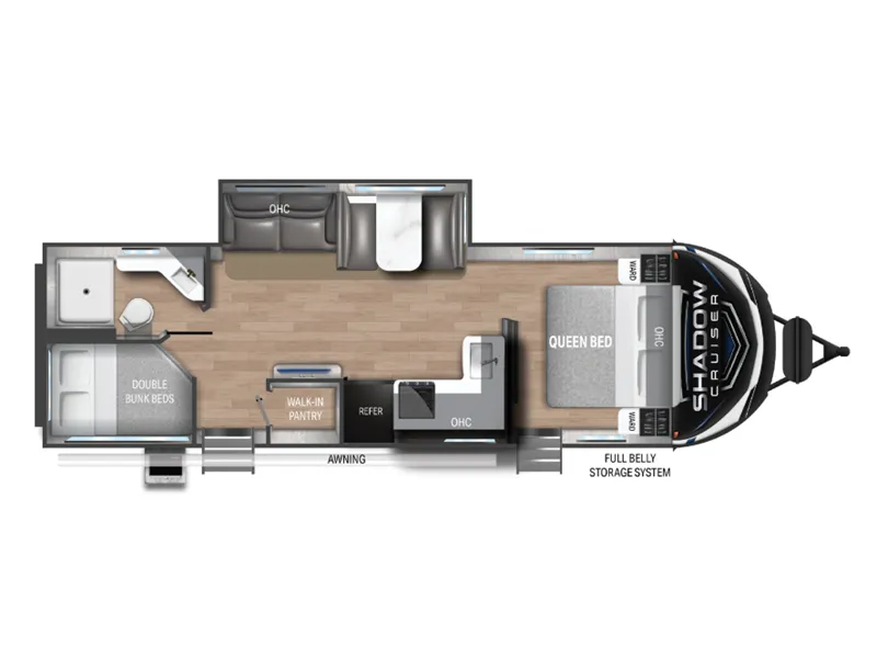 Cruiser RV Shadow Cruiser 277BHS floor plan