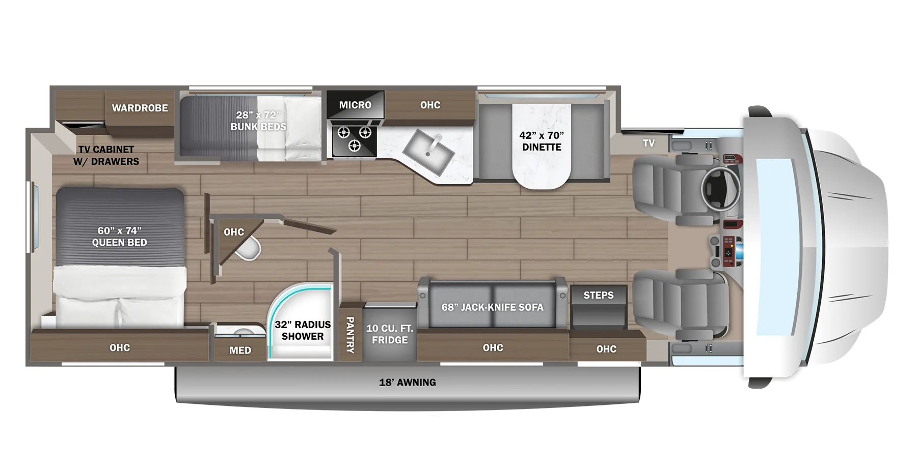 Jayco Greyhawk XL 33F floor plan